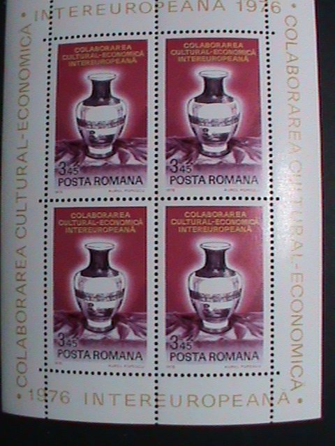 ​Romania Stamp:1976: Intereuropa Cultural Economic S/S sheet #18