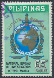 Philippines   Sc# 1220  Used    Interpol   see details  / scans 
