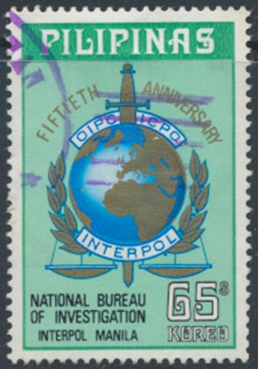 Philippines   Sc# 1220  Used    Interpol   see details  / scans 