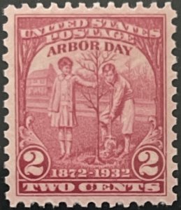 Scott #717 1932 2¢ Arbor Day MNH OG VF/XF