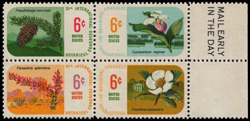 United States - Scott 1379a - Mint-Never-Hinged - Block of Four