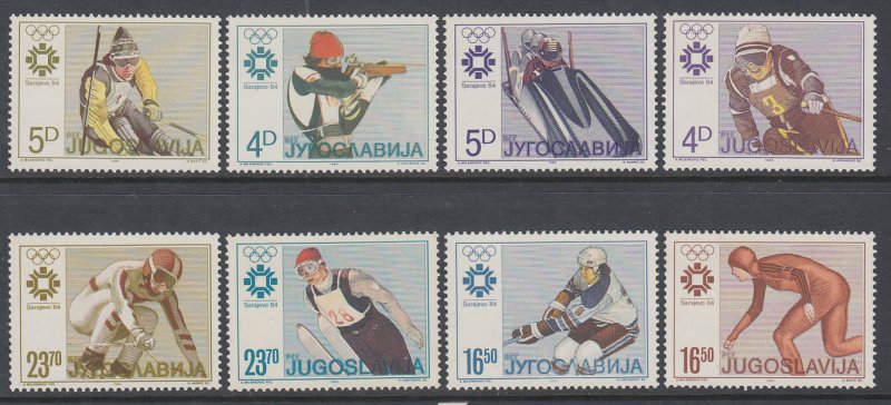 Yugoslavia 1664-1671 Winter Olympics MNH VF