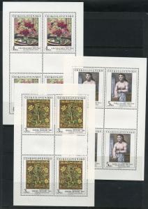 CZECHOSLOVAKIA SCOTT#2386/90  SHEET SET   MINT NEVER HINGED