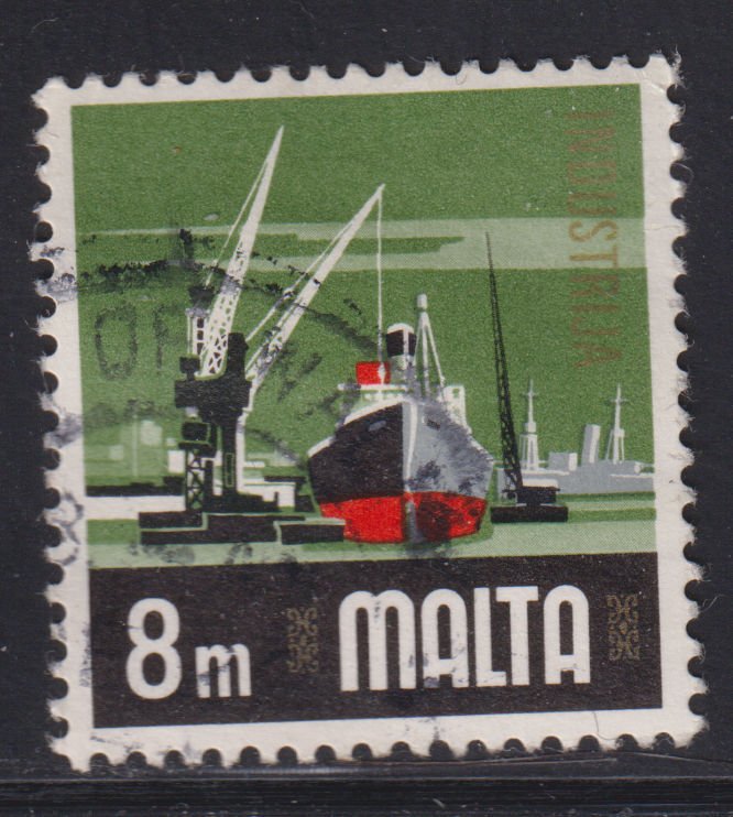 Malta 457 Harbourfront Docks 1973