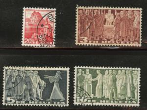 Switzerland Scott 243-246 used 1938 set CV$50