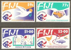 FIJI Sc# 680 - 683 MNH FVF Set of 4 Peace Corps