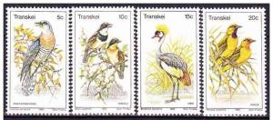 TRANSKEI 4 SETS BIRDS X1