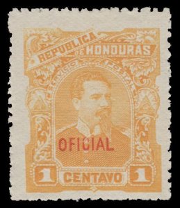 HONDURAS OFFICIAL STAMP 1891 SCOTT # O12. M/H. # 1