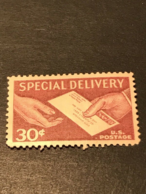 US Scott #E21, 30c Special Delivery Letter in Hand Stamp, MNH