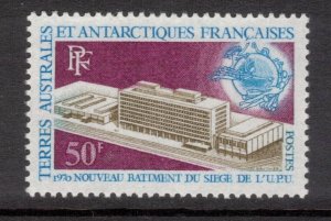 FRENCH ANTARCTIC 1970 UPU Headquarters; Scott 36, Yvert 33; MNH