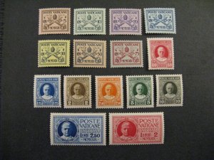 Vatican City #1-13, E1-2 Mint NH OG p2402.4266