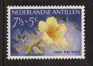 Netherlands Antilles  #B22  MLH  1955  flowers 7 1/2c