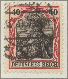 Germany Germania 40pf Deutsches Reich German Empire stamps 1902 SG74