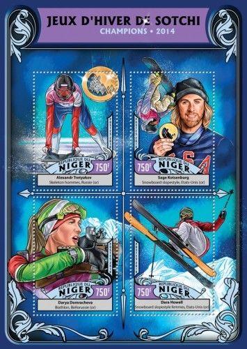 Olympic Winter Games Sochi 2014 Sports Olympics Niger MNH stamp set