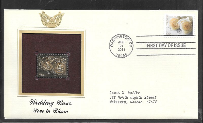 Just Fun Cover #4520 U/A GOLD FDC (my5961)