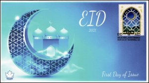 CA21-028, 2021, EID, First Day of Issue, Pictorial Postmark, Montreal