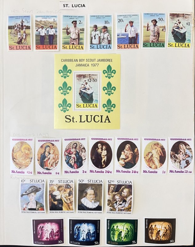 Pitcairn Islands St. Helena St.Lucia St. Kitts-Nevis Samoa MH To $10(220+MK5679