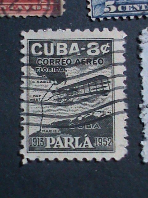 ​CUBA-1951 10 OVER 70 YEARS OLD CUBA FAMOUS USED STAMPS-SET-VERY FINE