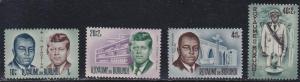 Burundi # B23-26, John F. Kennedy, NH, Half Cat