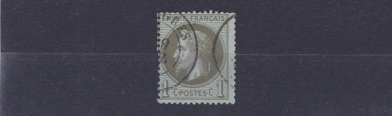 FRANCE  1863  - 70  SG102 IC OLIVE GREEN BLUISH  USED    CAT £22   