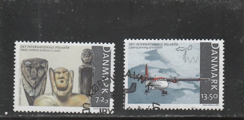 Denmark  Scott#  1372-1373  Used  (2007 International Polar Year)