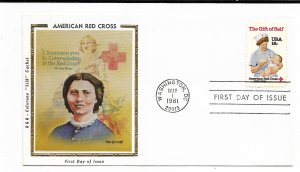 US 1910 18c American Red Cross on FDC Colorano Silk Cachet Variety ECV $17.50