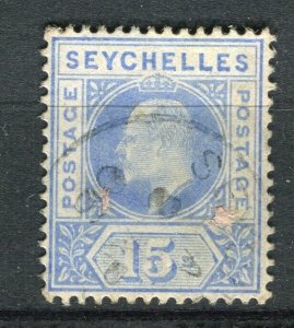 SEYCHELLES; 1903 early Ed VII issue fine used 15c. value