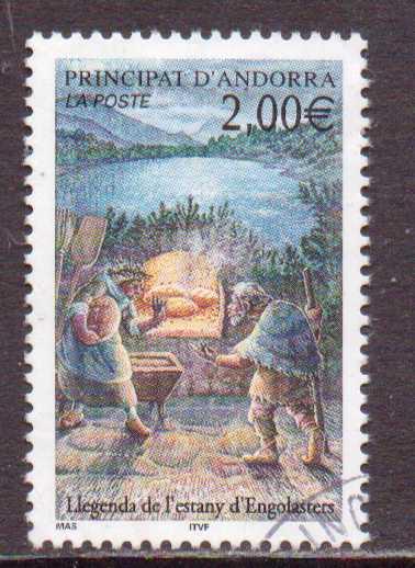 Andorra (Fr.)   #553  used  (2002)  c.v. $2.00