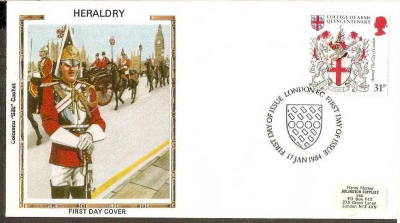 Great Britain 1984 Heraldry Coat of Arms of The City London Sc 1043 Colorano ...