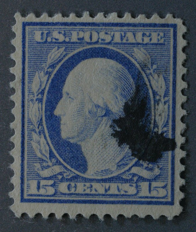 United States #382 Used VF 15 Cent Washington Light Smudge Cancel Bright Color