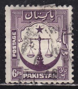 Pakistan 25 Scales of Justice 1948