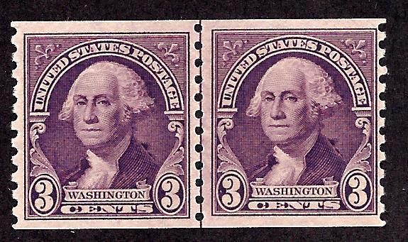 721 Mint,OG,NH... Line Pair... SCV $13.00