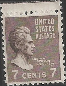 # 812 MINT NEVER HINGED ANDREW JACKSON