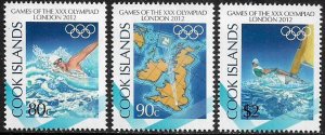 Cook Is #1413-5 MNH Set - London Summer Olympics