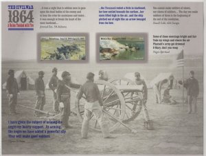 Scott 4910 - 4911 - Civil War 1864. Sheet of 12. MNH. OG. Forever.  #02 4910sh12