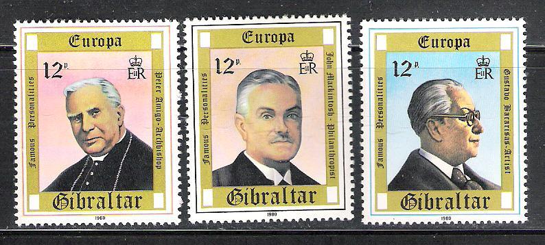 Gibralter 390-92 MNH Europa