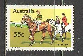 AUSTRALIA Sc# 694 MH FVF Horses Peter Pan
