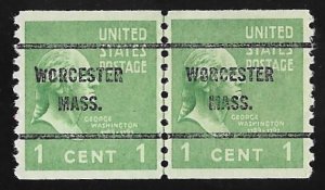 839 1 cent George Washington LP Precancel Stamp used EGRADED SUPERB 99 XXF