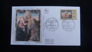 art paintings Botticelli FDC France 1992 (ref 31323)