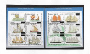 Sierra Leone Sc #2899-2900  2 overprinted sheets of 6 NH VF