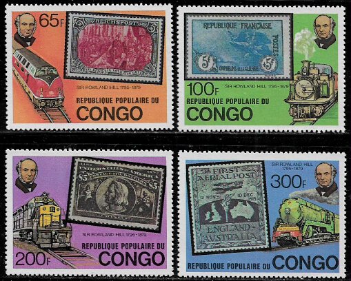 Congo, Rep. #499-502 MNH Set - Sir Rowland Hill