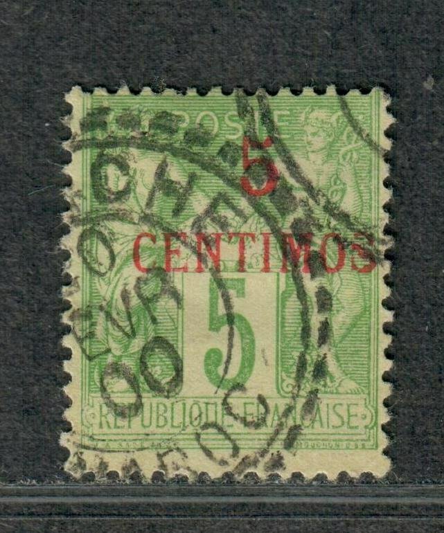 Fr. Morocco Sc#2a Used/F-VF, Type I, Cv. $27.50