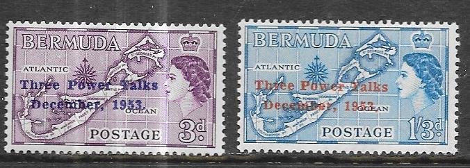 Bermuda  #164-165    (MNH)  CV $0.60