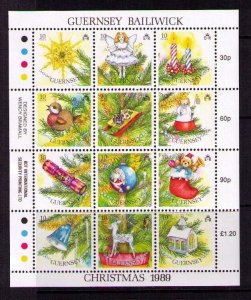 GUERNSEY 1989 ,Christmas MNH Sheet  # 421