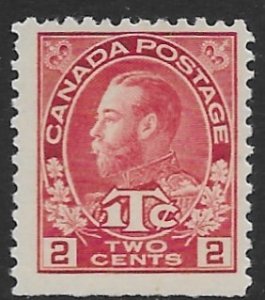 Canada MR-3  1916  2 cent  ty 1   fvf mint nh