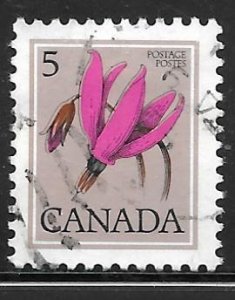 Canada 710: 5c Shooting Star, Dodecatheon hendersonii, used, VF