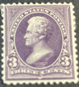 U.S.# 268-MINT/HINGED**--SINGLE--PURPLE--1895