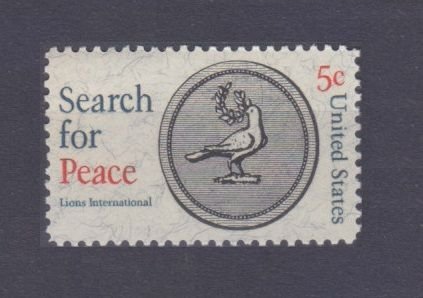 1967 United States USA 924 Dove of Peace - Lions Club