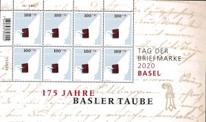 Switzerland 2020, Stamp day m/s with 8 stamps, MNH