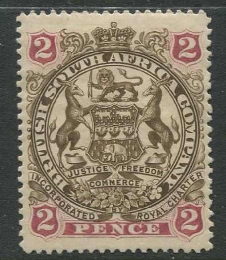 British South Africa - Scott 52 - Arms -1897 - MNG - Single 2p Stamp